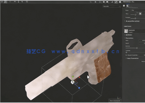 Substance Painter游戏手枪和研磨机材质纹理制作视频教程(图5) Substance Painter游戏手枪和研磨机材质纹理制作视频教程(图5)