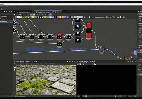 Substance Designer苔藓道路纹理材质制作流程视频教程(图3) Substance Designer苔藓道路纹理材质制作流程视频教程(图3)