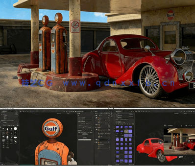【中文字幕】Substance 3D Painter影视级场景材质制作全流程视频教程(图4) 【中文字幕】Substance 3D Painter影视级场景材质制作全流程视频教程(图4)