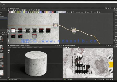 Substance Designer逼真混凝土材质制作流程视频教程(图3) Substance Designer逼真混凝土材质制作流程视频教程(图3)