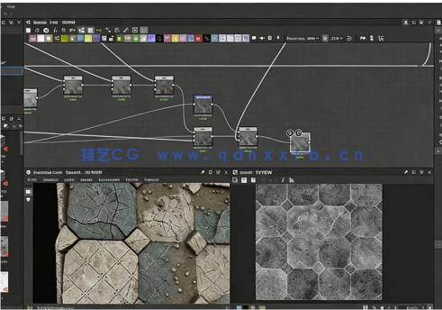 Substance Designer破的瓷砖材质实例制作流程视频教程(图1) Substance Designer破的瓷砖材质实例制作流程视频教程(图1)