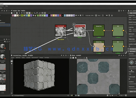 Substance Designer破的瓷砖材质实例制作流程视频教程(图5) Substance Designer破的瓷砖材质实例制作流程视频教程(图5)