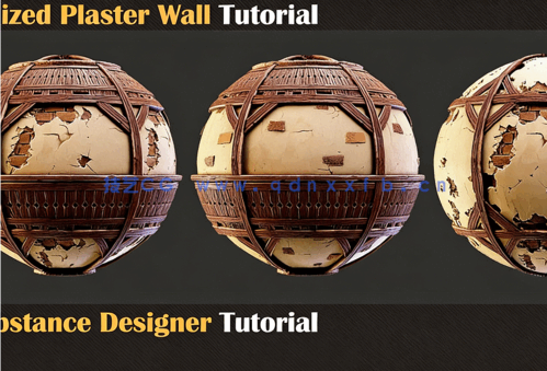 Substance Designer木质石膏造型墙壁材质制作视频教程(图3) Substance Designer木质石膏造型墙壁材质制作视频教程(图3)