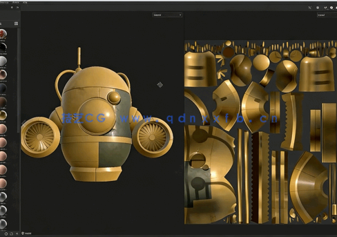 Substance Painter 3D纹理制作基础核心技术视频教程(图2) Substance Painter 3D纹理制作基础核心技术视频教程(图2)