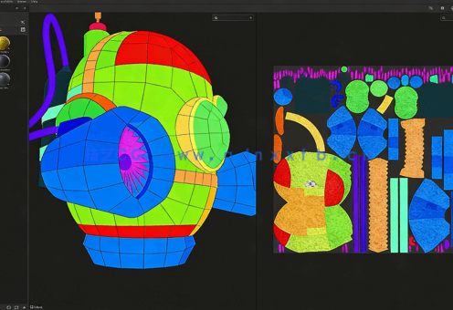 Substance Painter 3D纹理制作基础核心技术视频教程(图6) Substance Painter 3D纹理制作基础核心技术视频教程(图6)