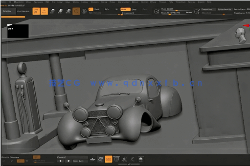 Substance Painter汽车3D场景纹理实例制作视频教程(图1) Substance Painter汽车3D场景纹理实例制作视频教程(图1)