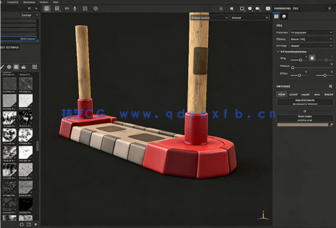 Substance Painter汽车3D场景纹理实例制作视频教程(图6) Substance Painter汽车3D场景纹理实例制作视频教程(图6)