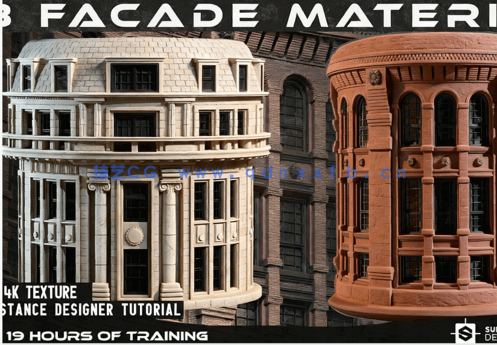 Substance Designer建筑外墙PBR纹理制作流程视频教程(图2) Substance Designer建筑外墙PBR纹理制作流程视频教程(图2)