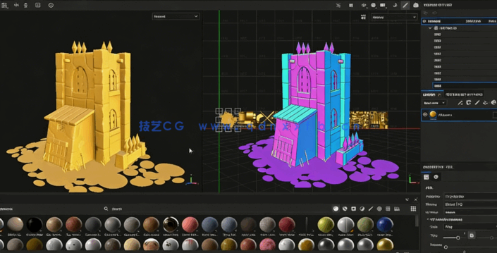Blender游戏堡垒模型全流程制作视频教程(图3) Blender游戏堡垒模型全流程制作视频教程(图3)