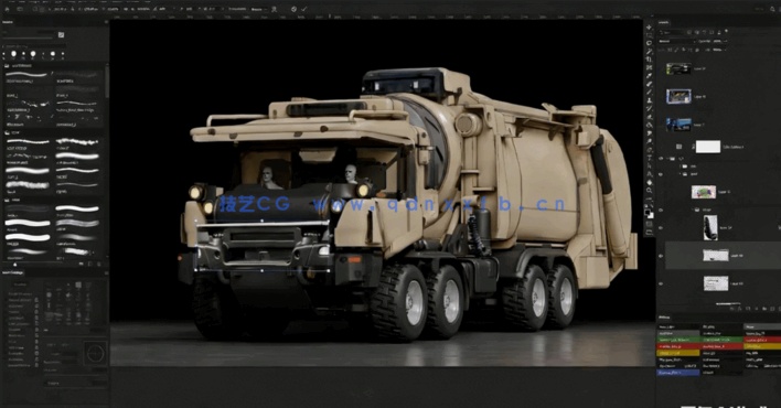 Blender科幻装甲车概念设计制作全流程视频教程(图3) Blender科幻装甲车概念设计制作全流程视频教程(图3)
