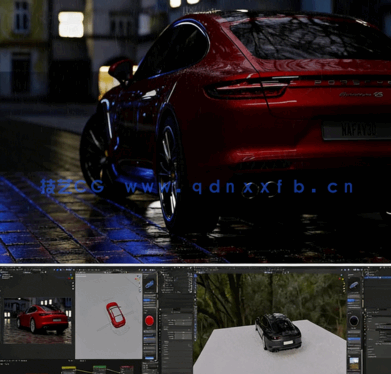 Blender汽车渲染基础核心技术训练视频教程(图5) Blender汽车渲染基础核心技术训练视频教程(图5)