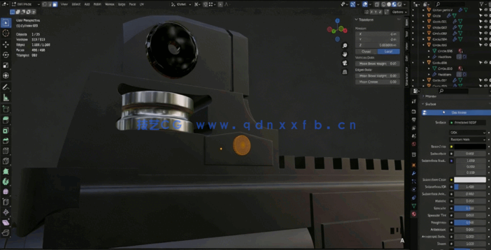 Blender游戏枪械硬表面建模工作流视频教程(图2) Blender游戏枪械硬表面建模工作流视频教程(图2)