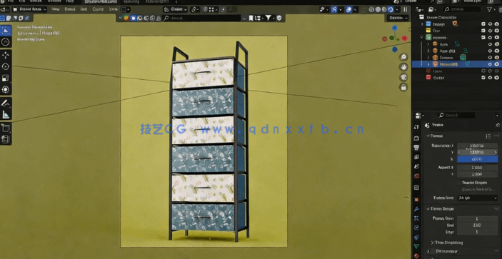 Blender现代风格家具设计训练视频教程(图4) Blender现代风格家具设计训练视频教程(图4)
