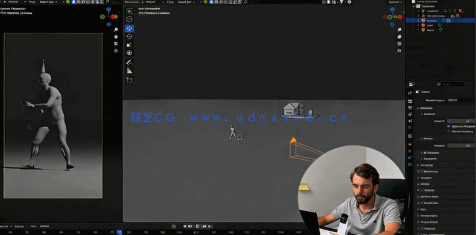 Blender角色摄像机动画核心技术视频教程(图5) Blender角色摄像机动画核心技术视频教程(图5)