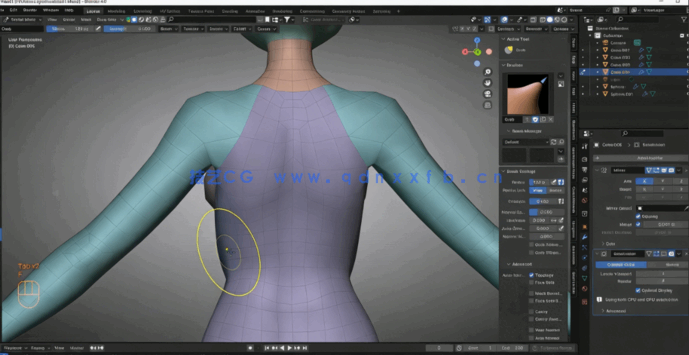 Blender日系可爱运动女孩完整实例制作视频教程(图2) Blender日系可爱运动女孩完整实例制作视频教程(图2)