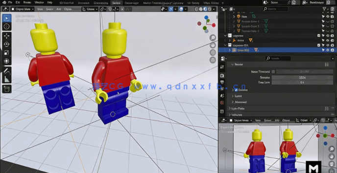 Blender 3D建模从入门到精通技术训练视频教程(图4) Blender 3D建模从入门到精通技术训练视频教程(图4)