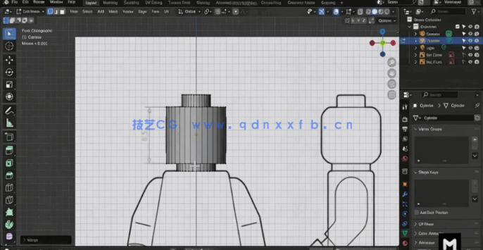 Blender 3D建模从入门到精通技术训练视频教程(图5) Blender 3D建模从入门到精通技术训练视频教程(图5)