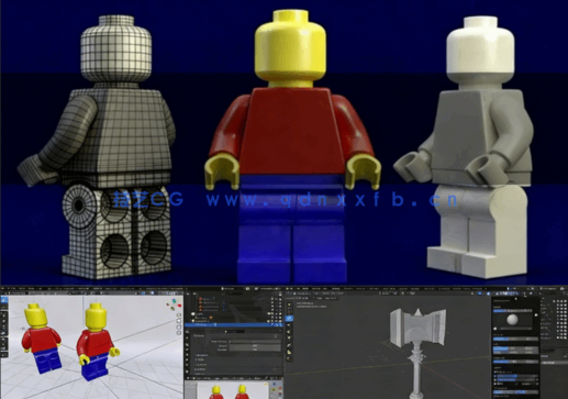 Blender 3D建模从入门到精通技术训练视频教程(图6) Blender 3D建模从入门到精通技术训练视频教程(图6)