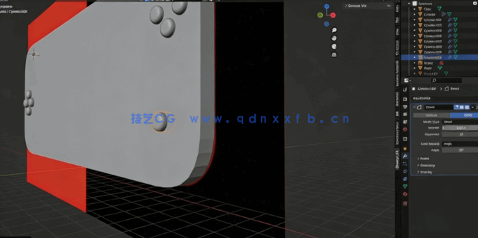 Blender任天堂Switch游戏机建模制作视频教程(图4) Blender任天堂Switch游戏机建模制作视频教程(图4)