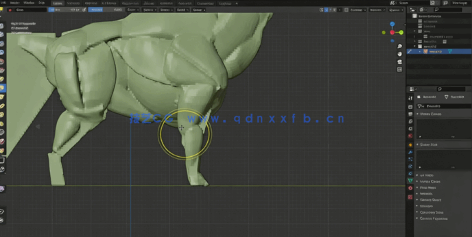 Blender科幻生物概念艺术设计全流程视频教程(图5) Blender科幻生物概念艺术设计全流程视频教程(图5)
