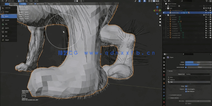 Blender神话生物数字雕刻全流程视频教程(图4) Blender神话生物数字雕刻全流程视频教程(图4)