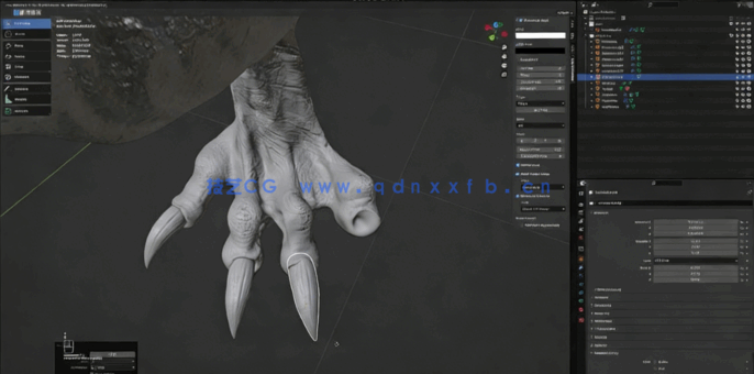Blender神话生物数字雕刻全流程视频教程(图6) Blender神话生物数字雕刻全流程视频教程(图6)
