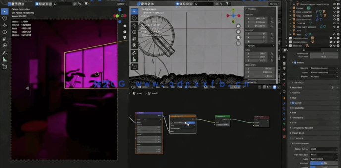 Blender室内建筑可视化效果制作流程视频教程(图2) Blender室内建筑可视化效果制作流程视频教程(图2)