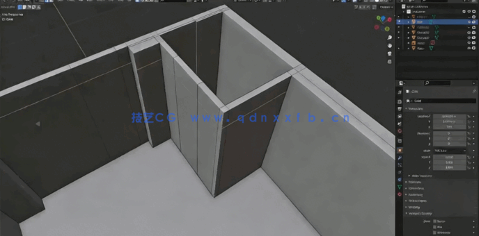 Blender室内建筑可视化效果制作流程视频教程(图4) Blender室内建筑可视化效果制作流程视频教程(图4)