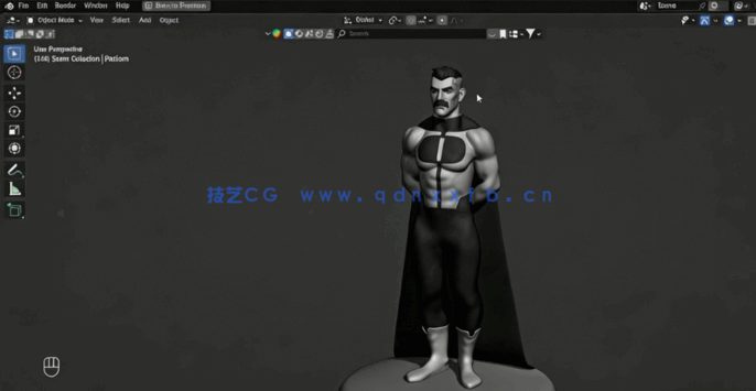 Blender《无敌少侠》中全能人角色雕刻手办制作视频(图3) Blender《无敌少侠》中全能人角色雕刻手办制作视频(图3)