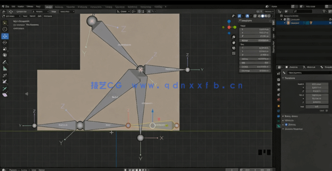 Blender 3D角色骨骼绑定动画终极指南视频教程(图3) Blender 3D角色骨骼绑定动画终极指南视频教程(图3)