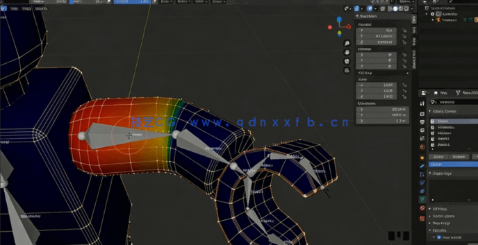 Blender 3D角色骨骼绑定动画终极指南视频教程(图4) Blender 3D角色骨骼绑定动画终极指南视频教程(图4)