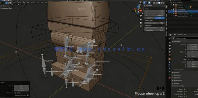 Blender 3D角色骨骼绑定动画终极指南视频教程(图5) Blender 3D角色骨骼绑定动画终极指南视频教程(图5)