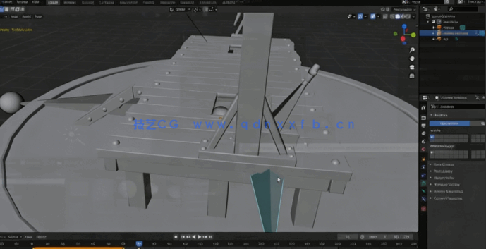 Blender与UE5中世纪绞刑架实例制作视频教程(图4) Blender与UE5中世纪绞刑架实例制作视频教程(图4)