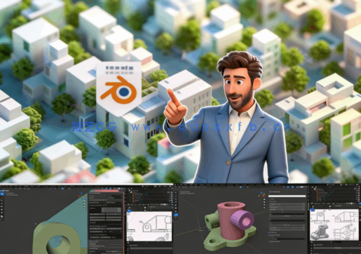 Blender建筑机械工程精准建模核心技术训练视频教程(图6) Blender建筑机械工程精准建模核心技术训练视频教程(图6)