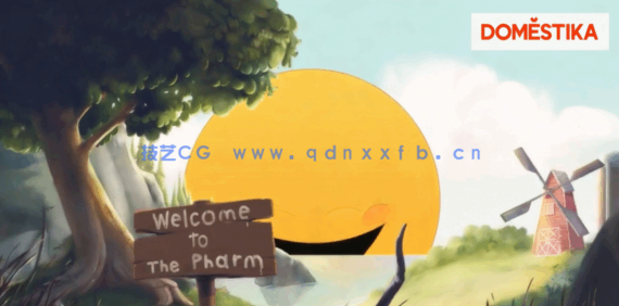 PS绘制卡通数字绘画效果动画背景工作流程视频教程(图3) PS绘制卡通数字绘画效果动画背景工作流程视频教程(图3)