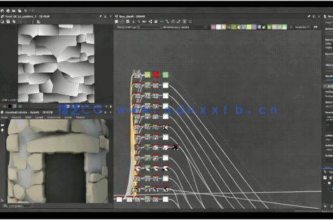 视频课程(图6) Substance Designer砖块杂草纹理制作视频课程(图6)