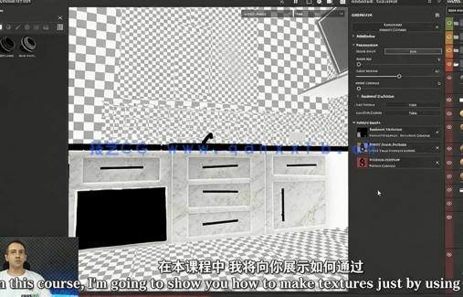 【中文字幕】Substance 3D Painter完整场景纹理制作视频教程(图2) 【中文字幕】Substance 3D Painter完整场景纹理制作视频教程(图2)
