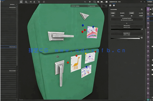 【中文字幕】Substance 3D Painter完整场景纹理制作视频教程(图4) 【中文字幕】Substance 3D Painter完整场景纹理制作视频教程(图4)