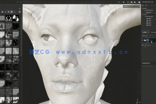 Substance Painter角色脸部纹理贴图制作大师级视频教程(图6) Substance Painter角色脸部纹理贴图制作大师级视频教程(图6)