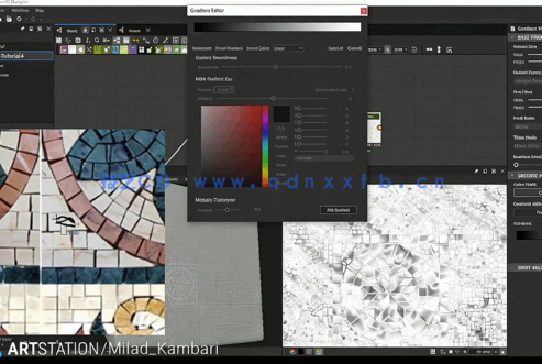 Substance 3D Designer马赛克风格材质制作视频教程(图4) Substance 3D Designer马赛克风格材质制作视频教程(图4)