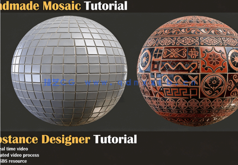 Substance 3D Designer马赛克风格材质制作视频教程(图5) Substance 3D Designer马赛克风格材质制作视频教程(图5)