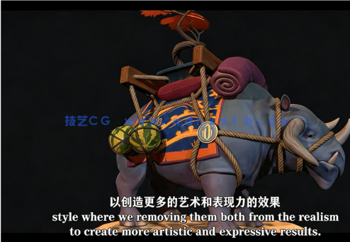 【中文字幕】Substance Designer风格化材质纹理PBR制作流程视频教程(图5) 【中文字幕】Substance Designer风格化材质纹理PBR制作流程视频教程(图5)