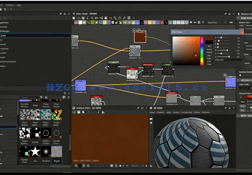 Substance Designer风格化纹理制作系列技巧训练视频教程第二季(图5) Substance Designer风格化纹理制作系列技巧训练视频教程第二季(图5)