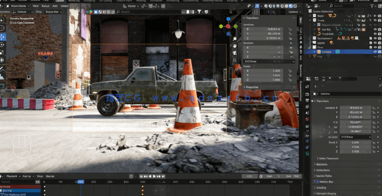 Blender汽车动画绑定核心技术从入门到精通视频教程(图3) Blender汽车动画绑定核心技术从入门到精通视频教程(图3)
