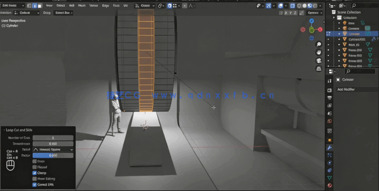 Blender科幻室内场景概念艺术制作流程视频教程(图2) Blender科幻室内场景概念艺术制作流程视频教程(图2)
