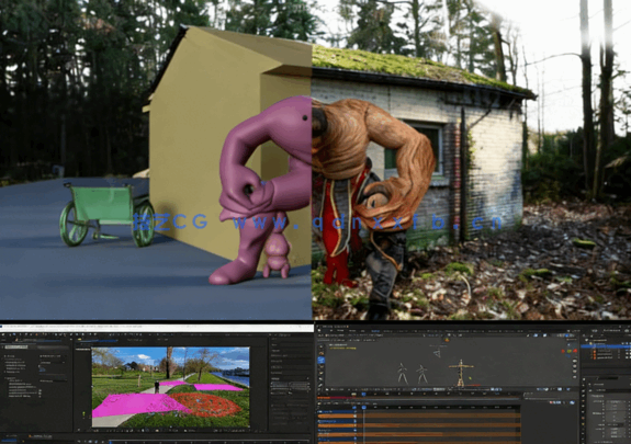Blender模型角色融入真实视频中VFX视效制作视频教程(图4) Blender模型角色融入真实视频中VFX视效制作视频教程(图4)