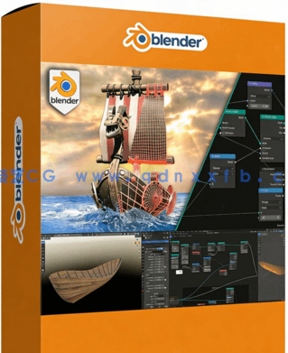 Blender几何节点船只建模制作视频教程(图1) Blender几何节点船只建模制作视频教程(图1)