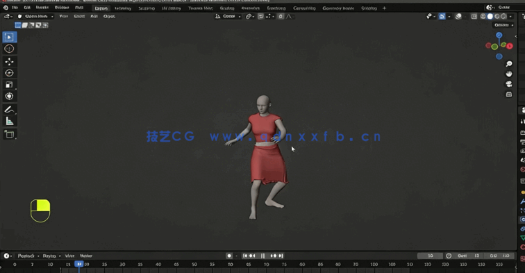 Blender 3D逼真布料仿真技术训练视频教程(图3) Blender 3D逼真布料仿真技术训练视频教程(图3)