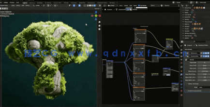 Blender与Unity逼真苔藓瀑布自然场景制作视频教程(图2) Blender与Unity逼真苔藓瀑布自然场景制作视频教程(图2)