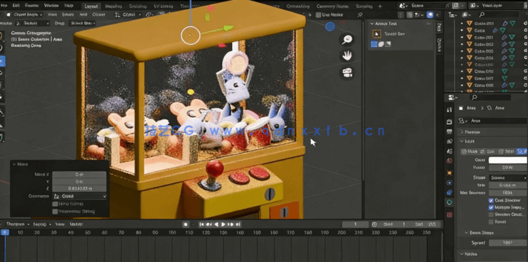 Blender娃娃机模型实例制作视频教程(图4) Blender娃娃机模型实例制作视频教程(图4)